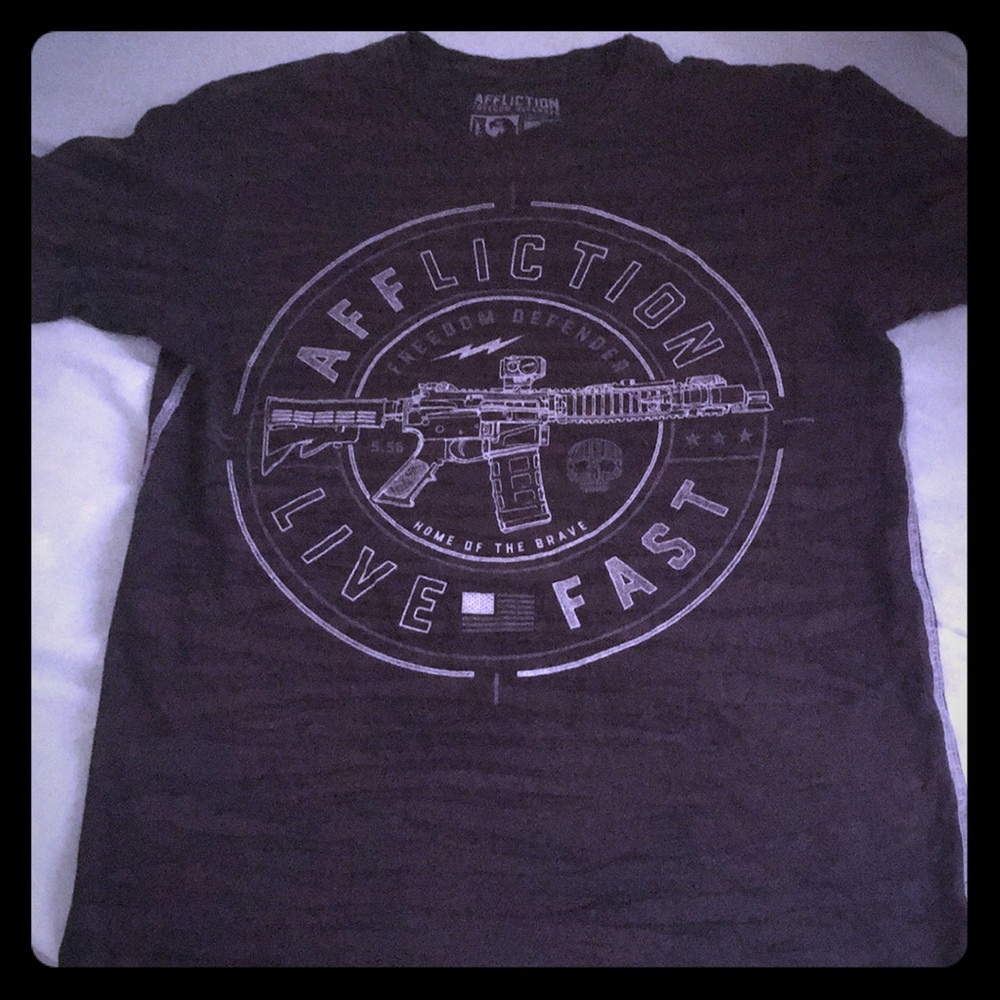 Men’s freedom defender affliction shirt